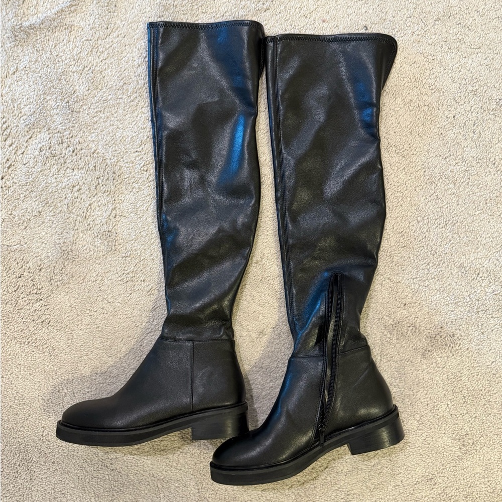 Steve Madden Black Over the Knee Boots